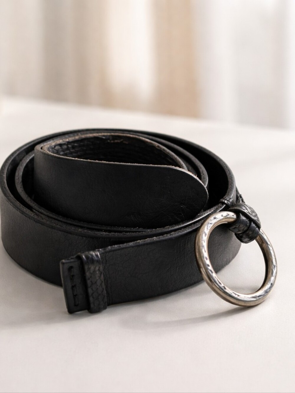 Vintage Fausto Colato  Milan  Python Leather Belt (38"-43"x 1.5")